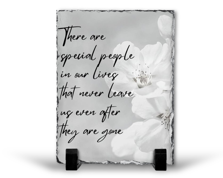 There Are Special People Remembrance Grief Memorial Gift Rock Slate