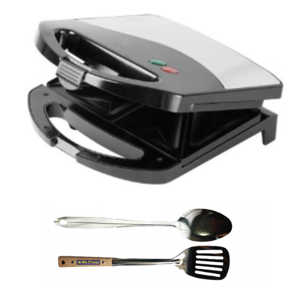 Sandwich Maker 2-Slice Sandwich Maker With 2 Free Kitchen Utensils