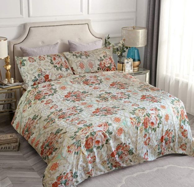 Loriene Home's VeranoFlora Printed Patterned Polyester Duvet Cover Set