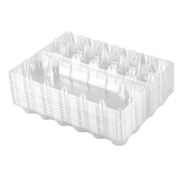 Plastic Egg Cartons Clear for Family Chicken Market- 12 Grids 24Piece