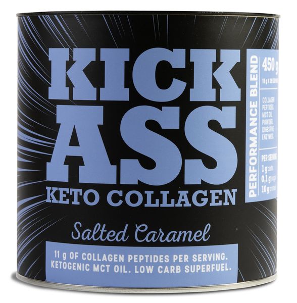 Kick Ass - Keto Collagen Protein Powder - Salted Caramel - 450g