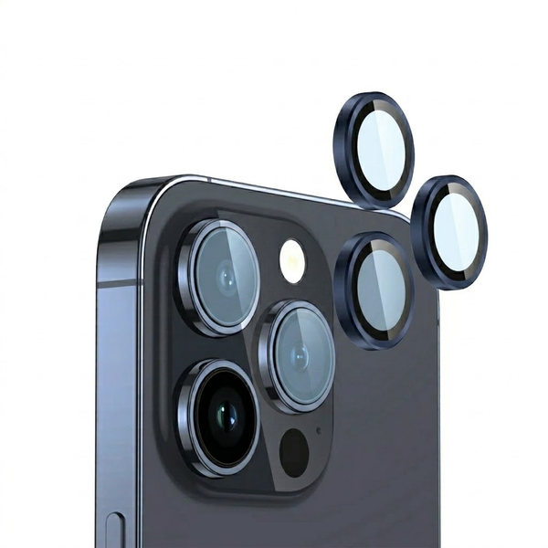 Camera Lens Protector Tempered Glass Compatible with iPhone 14 Pro - Navy