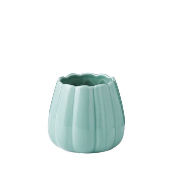Luxury Avocado Green Ceramic Storage Jar - Home Decor and Organizer