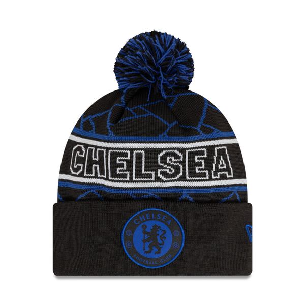 New Era Chelsea FC Sport Beanie Adults - Black/Blue