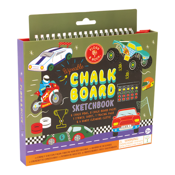 Floss and Rock Chalkboard Sketchbook Cars