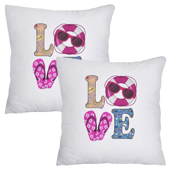 Scatter Cushion Cover Set - Love Beach