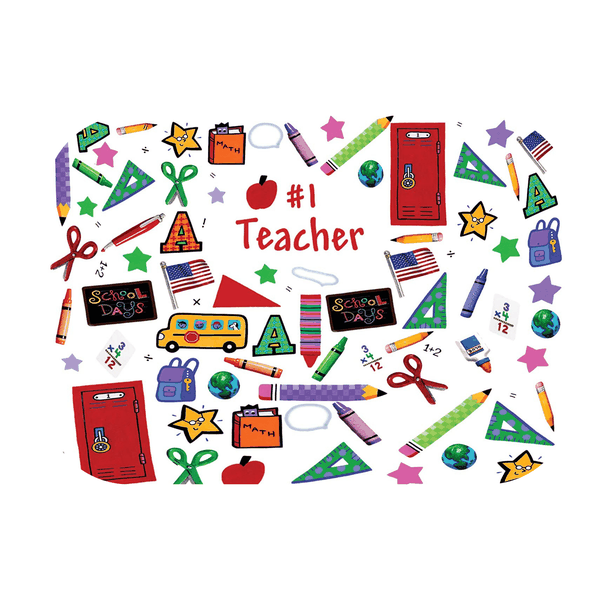 Teacher Pencil Printed Mouse Pad
