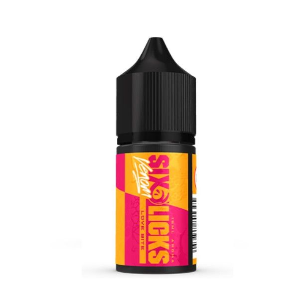 Six Licks Venom Salt/MTL Vape DIY Longfill Flavour (15to30ml)-Love Bite