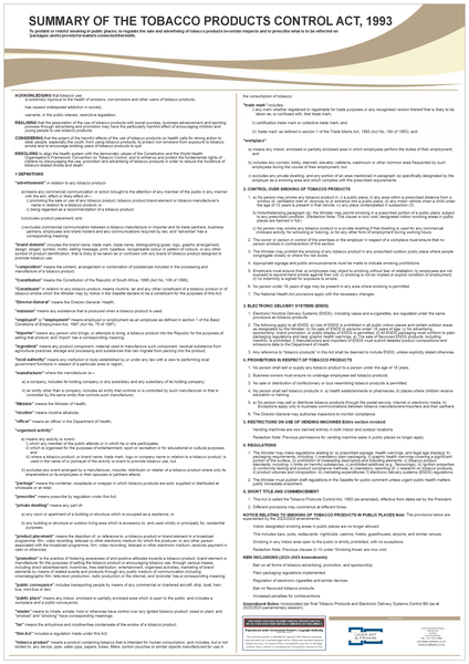 Tobacco Act - A1 Poster