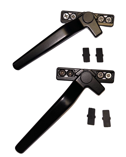 Black Aluminium Solid Handle Combo 2 Left Handed