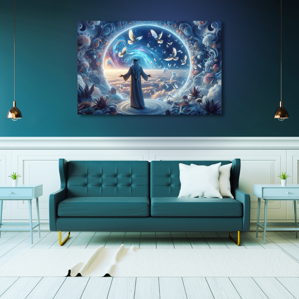 Canvas Wall Art Decor - Peace &amp; Love Artwork