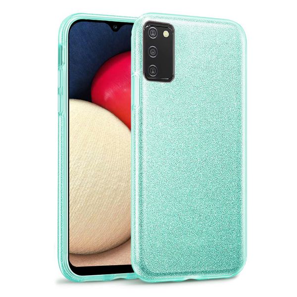 Tekron Glitter Sparkle Bling Protective Case for Samsung Galaxy A02s -Green