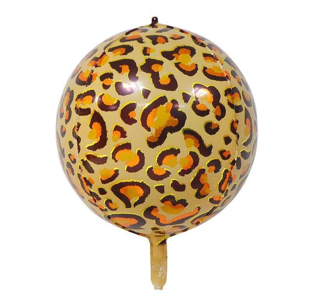Leopard Orb Foil Balloon