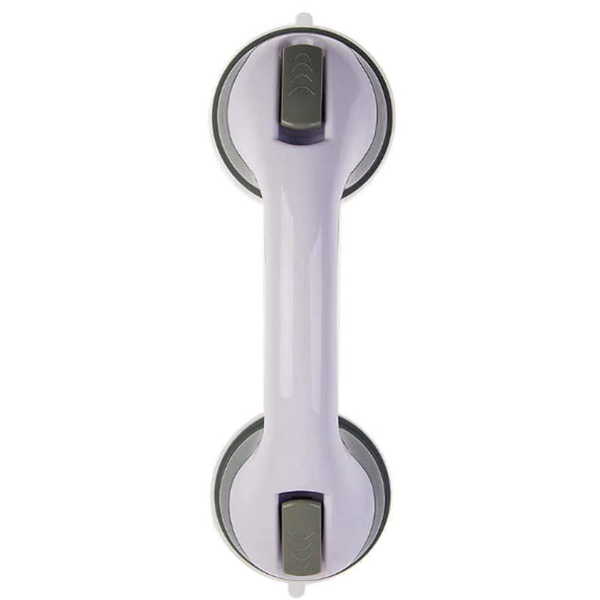 Anti-Slip Bathroom Support Handle With Suction Cups - White