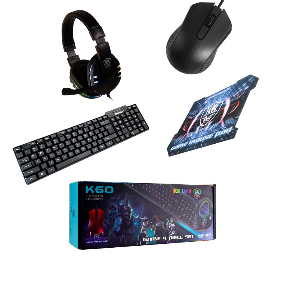 DW K60 Gaming Combo 4 Piece Set Compatible With PS4,Xbox One,Pc | Buy ...