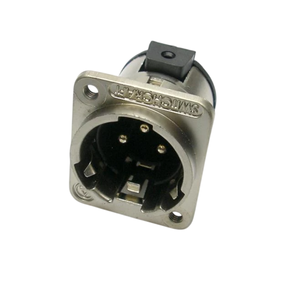 XLR-E3MSCM3 3-Pin Male XLR Chassis Mount Connector