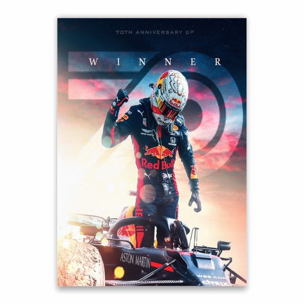 Verstappen 70th Anniversary Winner Poster - A1