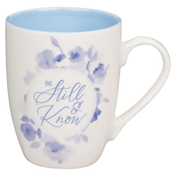 Mug - Be Still &amp; Know, Blue Interior