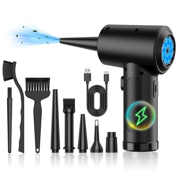 Compressed 3-Gear 51,000 RPM Electric Duster, Portable 4000mAh Rechargeable