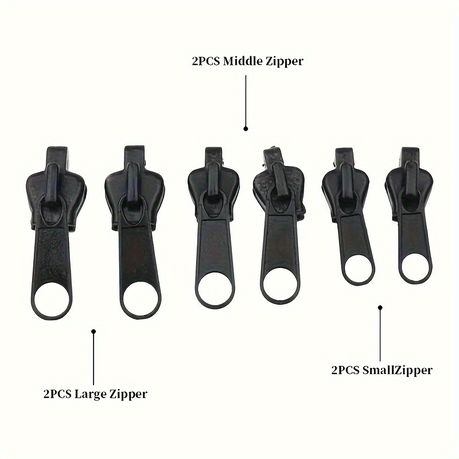 Universal Instant Zipper Repair Kit with Metal Slide-6 Pcs | Shop