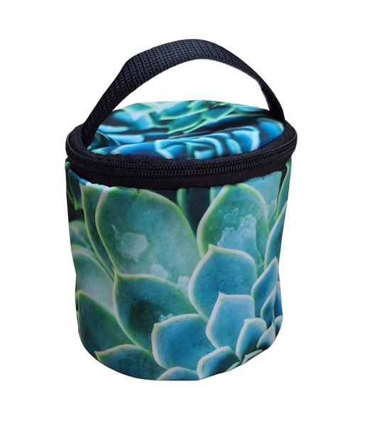 Toilet Roll Holder Bag - Awesome Green Succulents