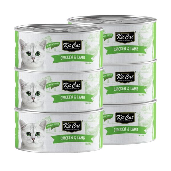 Kit Cat - Deboned Chicken &amp; Lamb Aspic (6 x 80g)