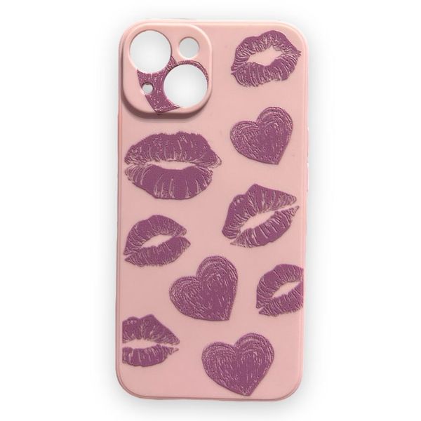 AMA Kisses Print Phone Case With Lanyard For iPhone 14 Pro Max