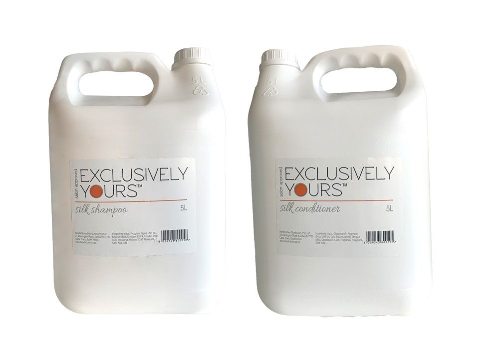 Exclusively Yours Silk Shampoo & Conditioner 5L set Shop Today. Get