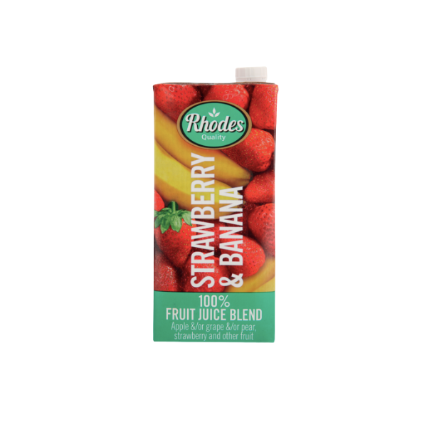 Rhodes - Fruit Juice Strawberry/Banana 1L - Set of 4