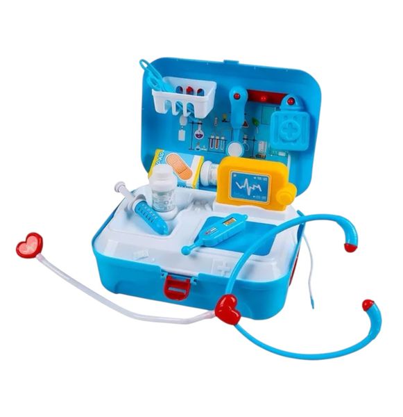 17-Piece Kids Doctor Playset - Medical Pretend Kit with Backpack Case