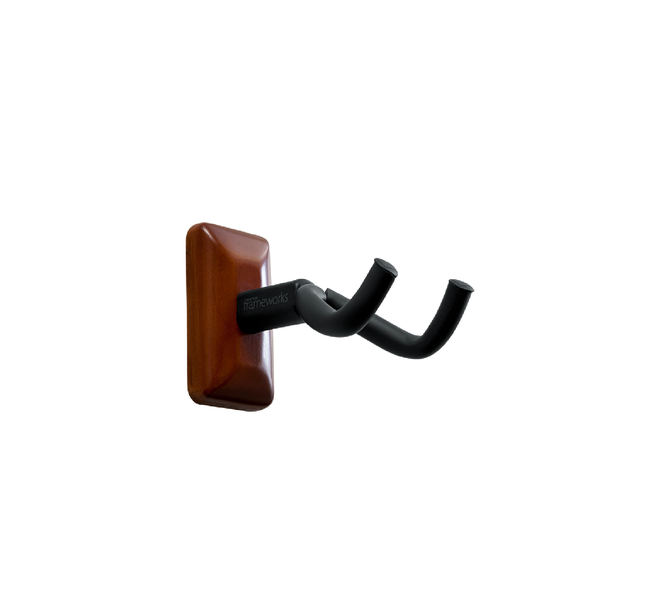 Gator &amp; Frameworks Mahogany Wall Mount Guitar Hanger