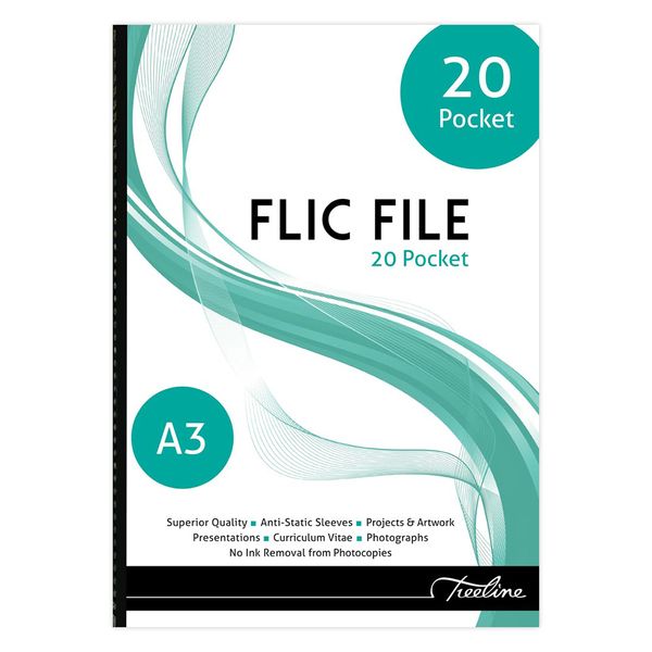 Treeline A3 20 Pocket Flic File Display File
