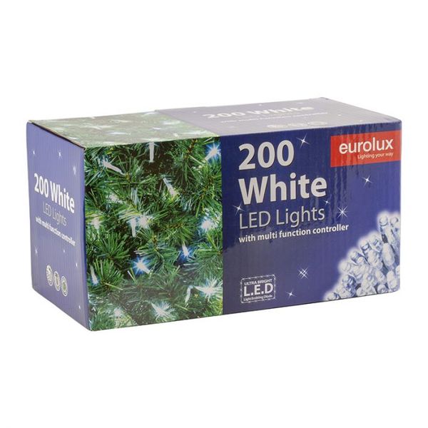 Eurolux - Led 10M Fairy Light String Clear 8 Function