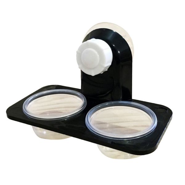 Pet Reptile Suction Cups Double Food &amp; Water Bowl (11.5 cm)