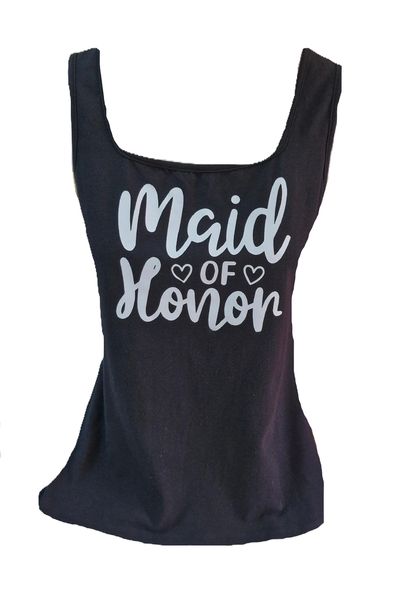 Woman Tank Top with Maid of Honor design