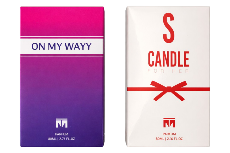 Ladies 2-Pack Perfume Set - On My Way &amp; S Candle for Her 80ml Duo