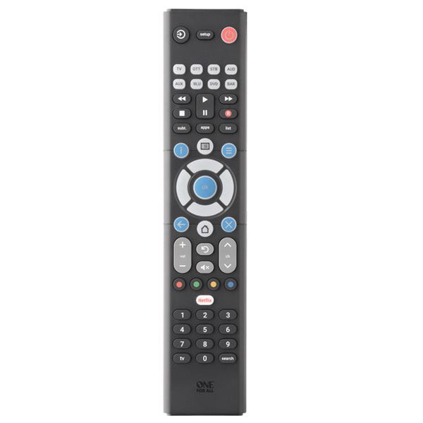 One For All Essence 8 Universal Remote Control (URC1281) - Black