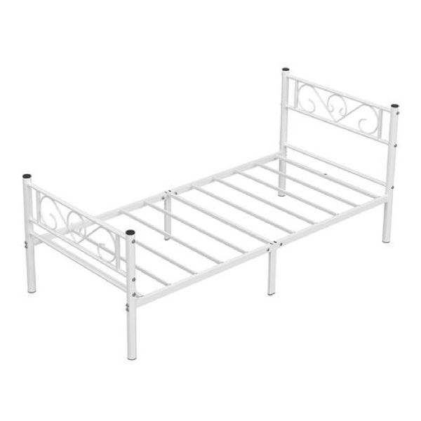 Metal Single Bed Frame - Sturdy Platform Base for Bedroom 190 x 90cm