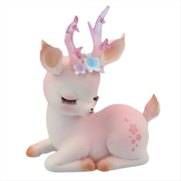 B Deer Figurines Miniature Family Figures Mini Reindeer Statues