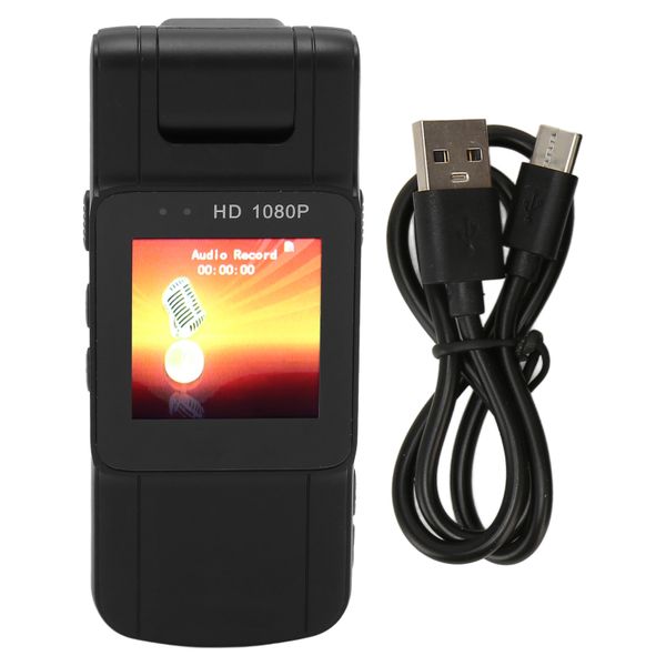 Portable Video Recorder 1080P Back Clip Camera for Law Enforcement Meeting