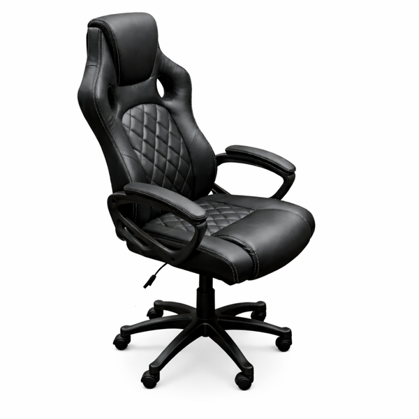 Novogracz ARMADA Elite Gaming &amp; Office Chair - BLACK - Premium PU Leather