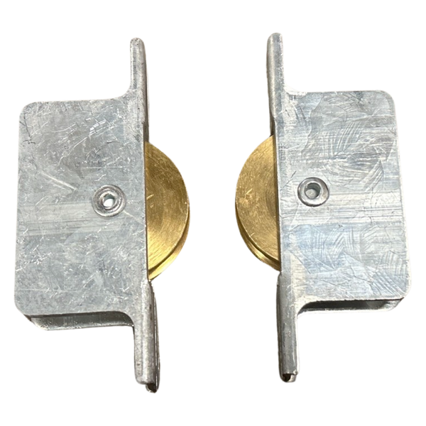 Solid Brass Roller for Wooden Sliding Door - 160kg per Pair Max Weight