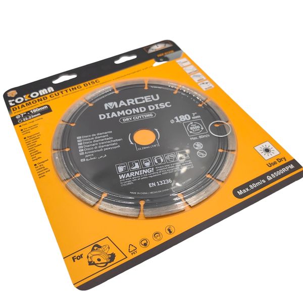 Marceu 7" 180mm Dry Cutting Diamond Cutting Disc