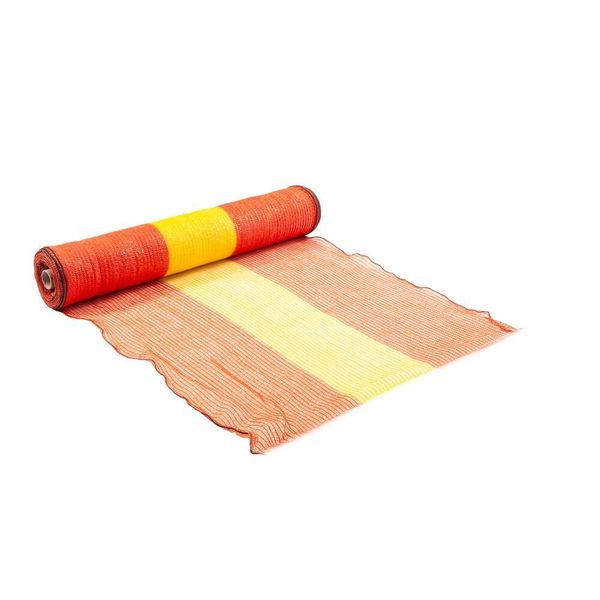 Orange and Yellow Woven Barrier Netting 1m x 100m