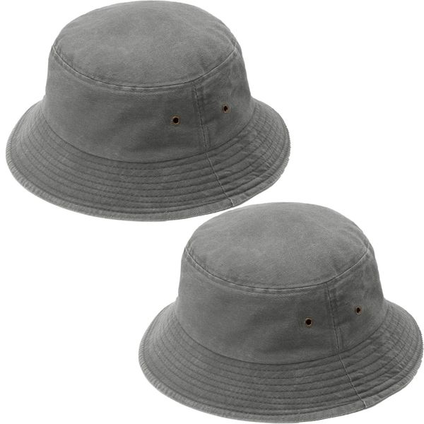 2 Pack Women Bucket Hat, UV Protective Summer Sun Hat, Foldable, Beach Use