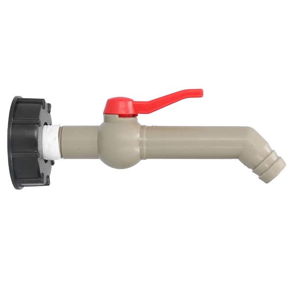 Tool Ball Valve IBC Rain Water Tank Outlet Faucet Adapter (30cm)