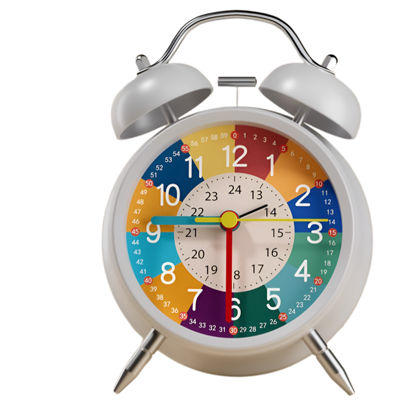4 " Early Childhood Education Rechargeable Alarm Clock With Bell
