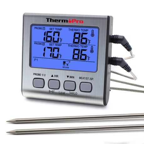 Dual probe digital thermometer sale