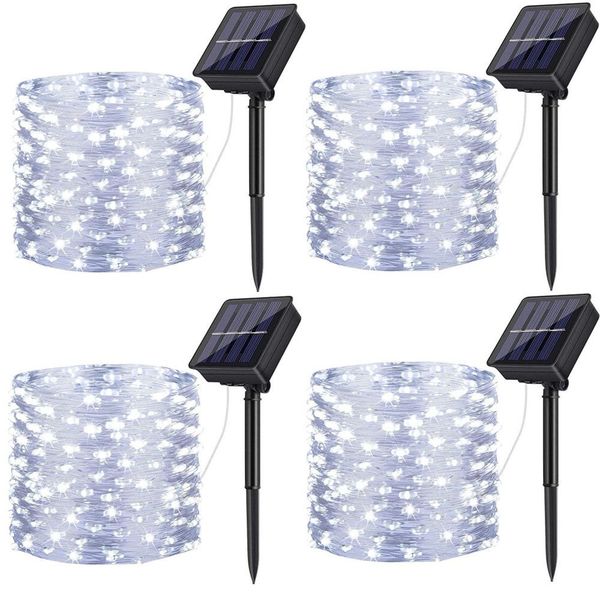 4 Pack Solar Fairy Lights LED Outdoor String Lights