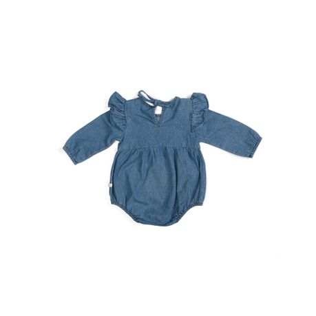 All Heart - Denim with Frills One Piece - Girls